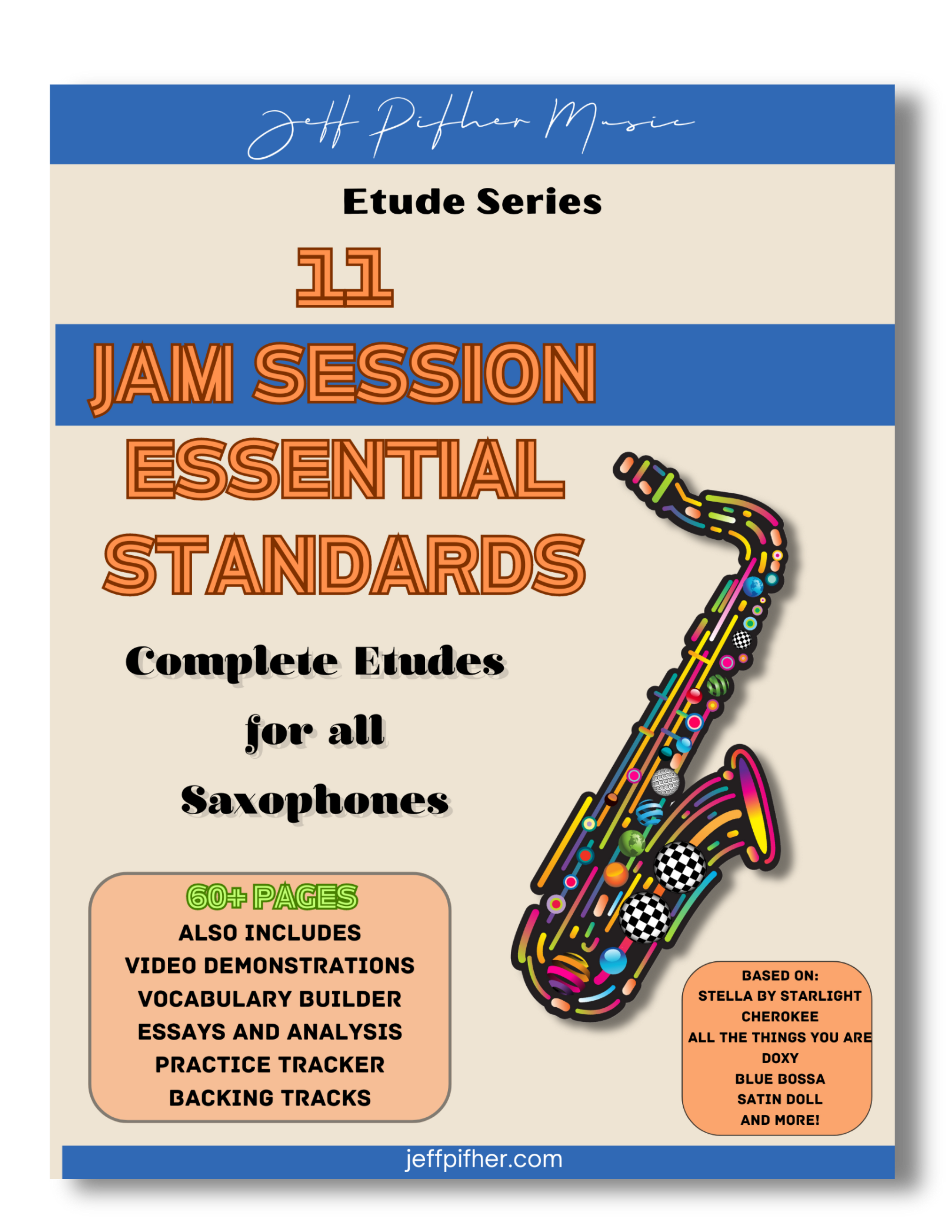 11 Jam Session Essential Standards Etude Book (120pgs. All Saxophones)
